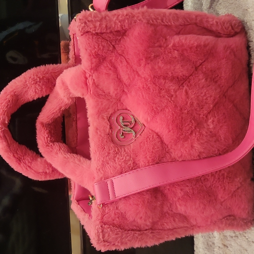 Juicy Couture Pink Fuzzy  Purse